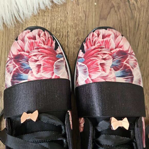Ted Baker London Cepap 2 Textile Floral Trainers Sneakers Shoes, 6, Tranquility - Picture 7 of 11